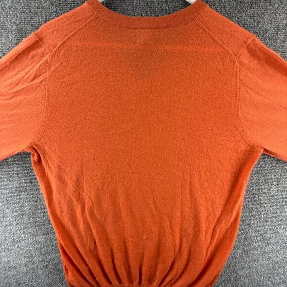 Sid Mashburn Orange V-Neck Sweater - Picture 12 of 14